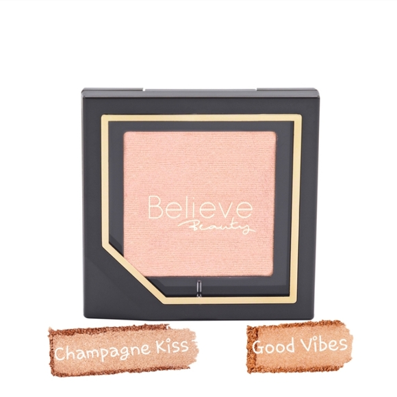 NWT (2) BELIEVE Beauty Radiant Finish Highlighters: Champagne Kiss + Good Vibes! - Picture 13 of 15